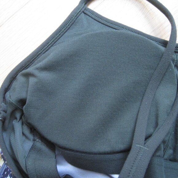 Lululemon Power Y Tank *Luon, Floral Sport White Multi / Gator Green Size 6 - Picture 7 of 10